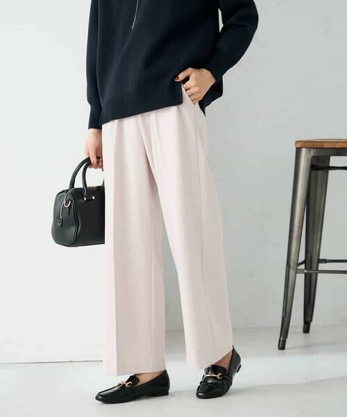 a.v.v / アー・ヴェ・ヴェ その他パンツ | 【イージーケア/洗える/ストレッチ】裏起毛美ラクるイージーワイドパンツ | 詳細1