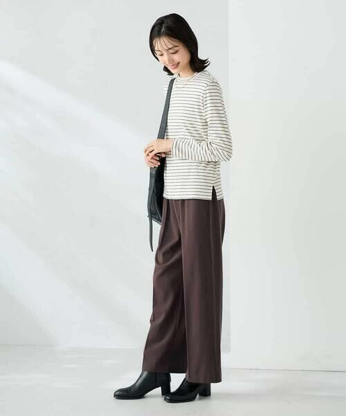 a.v.v / アー・ヴェ・ヴェ その他パンツ | 【イージーケア/洗える/ストレッチ】裏起毛美ラクるイージーワイドパンツ | 詳細17