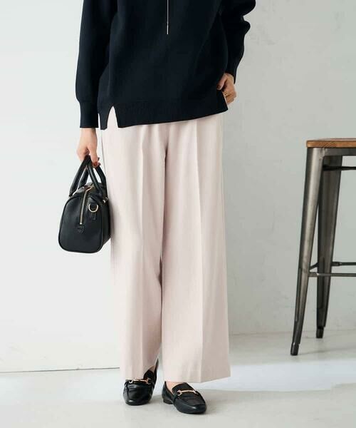 a.v.v / アー・ヴェ・ヴェ その他パンツ | 【イージーケア/洗える/ストレッチ】裏起毛美ラクるイージーワイドパンツ | 詳細2