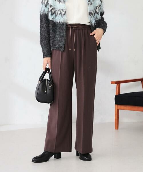 a.v.v / アー・ヴェ・ヴェ その他パンツ | 【イージーケア/洗える/ストレッチ】裏起毛美ラクるイージーワイドパンツ | 詳細8
