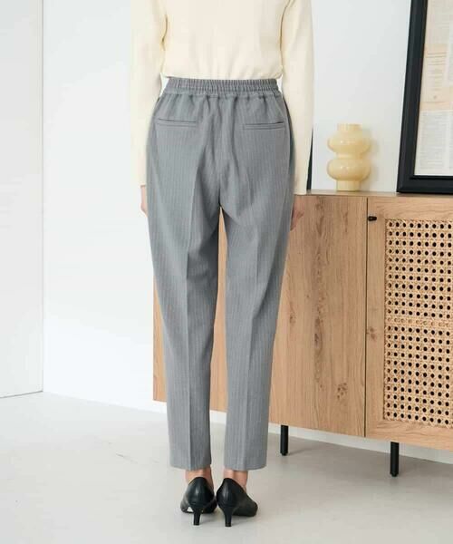 a.v.v / アー・ヴェ・ヴェ チノ・ワークパンツ | 【イージーケア/洗える/ストレッチ】裏起毛美ラクるイージーストライプテーパードパンツ | 詳細11