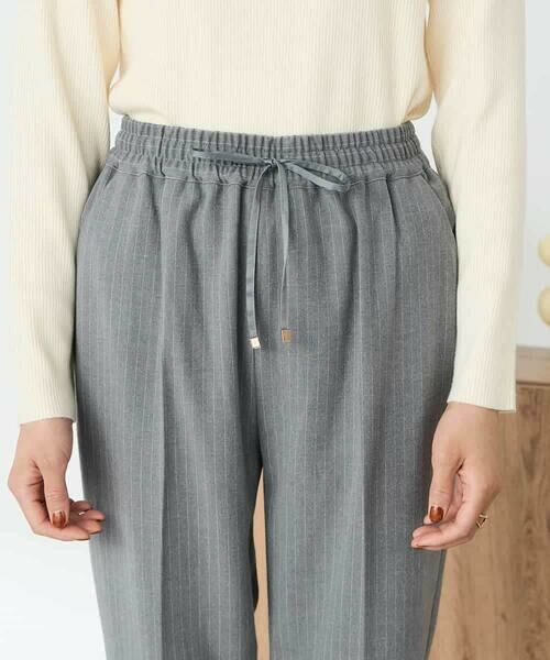 a.v.v / アー・ヴェ・ヴェ チノ・ワークパンツ | 【イージーケア/洗える/ストレッチ】裏起毛美ラクるイージーストライプテーパードパンツ | 詳細12