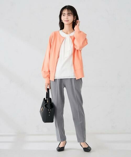 a.v.v / アー・ヴェ・ヴェ チノ・ワークパンツ | 【イージーケア/洗える/ストレッチ】裏起毛美ラクるイージーストライプテーパードパンツ | 詳細6