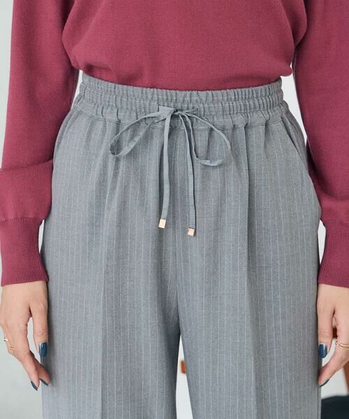 a.v.v / アー・ヴェ・ヴェ その他パンツ | 【イージーケア/洗える/ストレッチ】裏起毛美ラクるイージーストライプワイドパンツ | 詳細10