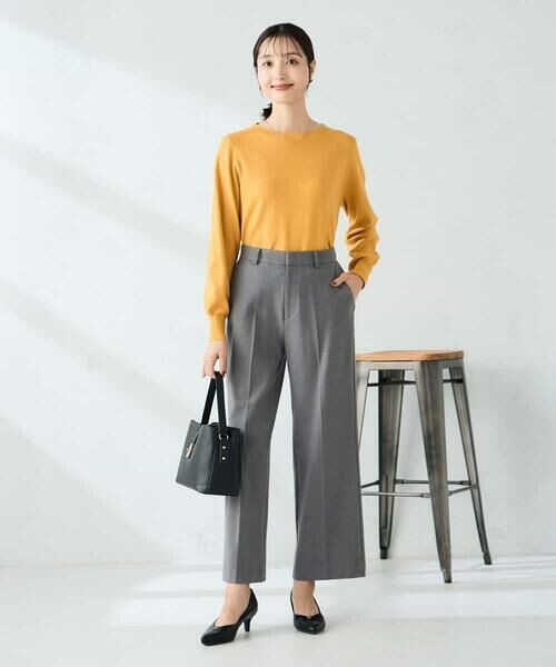 a.v.v / アー・ヴェ・ヴェ チノ・ワークパンツ | 【イージーケア/洗える/ストレッチ】裏起毛美ラクるスッキリ見えストレートパンツ | 詳細10