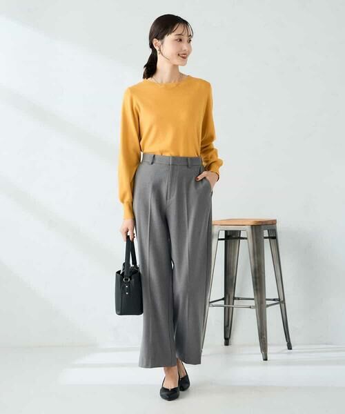 a.v.v / アー・ヴェ・ヴェ チノ・ワークパンツ | 【イージーケア/洗える/ストレッチ】裏起毛美ラクるスッキリ見えストレートパンツ | 詳細11