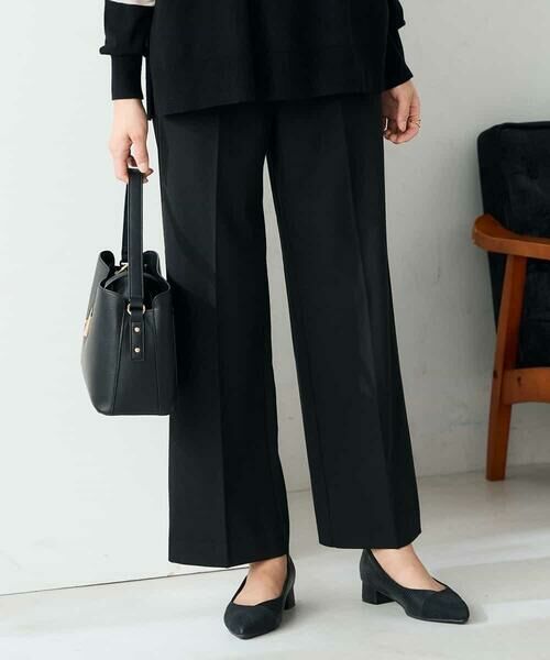 a.v.v / アー・ヴェ・ヴェ チノ・ワークパンツ | 【イージーケア/洗える/ストレッチ】裏起毛美ラクるスッキリ見えストレートパンツ | 詳細15