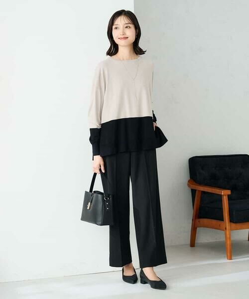 a.v.v / アー・ヴェ・ヴェ チノ・ワークパンツ | 【イージーケア/洗える/ストレッチ】裏起毛美ラクるスッキリ見えストレートパンツ | 詳細17