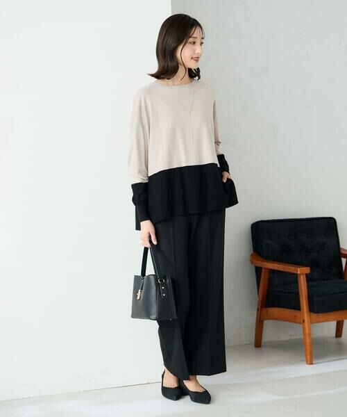 a.v.v / アー・ヴェ・ヴェ チノ・ワークパンツ | 【イージーケア/洗える/ストレッチ】裏起毛美ラクるスッキリ見えストレートパンツ | 詳細18