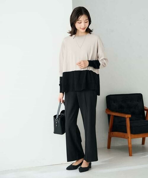 a.v.v / アー・ヴェ・ヴェ チノ・ワークパンツ | 【イージーケア/洗える/ストレッチ】裏起毛美ラクるスッキリ見えストレートパンツ | 詳細19