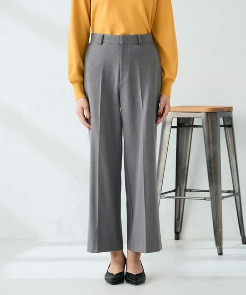 a.v.v / アー・ヴェ・ヴェ チノ・ワークパンツ | 【イージーケア/洗える/ストレッチ】裏起毛美ラクるスッキリ見えストレートパンツ | 詳細21