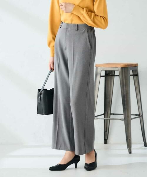 a.v.v / アー・ヴェ・ヴェ チノ・ワークパンツ | 【イージーケア/洗える/ストレッチ】裏起毛美ラクるスッキリ見えストレートパンツ | 詳細8