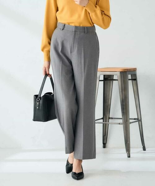 a.v.v / アー・ヴェ・ヴェ チノ・ワークパンツ | 【イージーケア/洗える/ストレッチ】裏起毛美ラクるスッキリ見えストレートパンツ | 詳細9