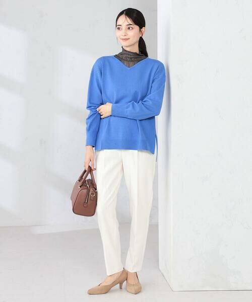 a.v.v / アー・ヴェ・ヴェ チノ・ワークパンツ | 【イージーケア/洗える/ストレッチ】裏起毛美ラクるスッキリ見えテーパードパンツ | 詳細11