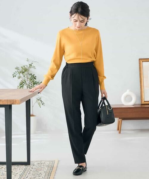 a.v.v / アー・ヴェ・ヴェ チノ・ワークパンツ | 【イージーケア/洗える/ストレッチ】裏起毛美ラクるスッキリ見えテーパードパンツ | 詳細15