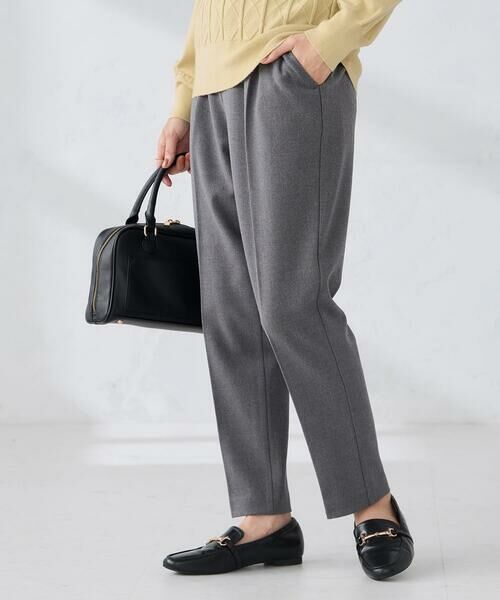a.v.v / アー・ヴェ・ヴェ チノ・ワークパンツ | 【イージーケア/洗える/ストレッチ】裏起毛美ラクるスッキリ見えテーパードパンツ | 詳細18