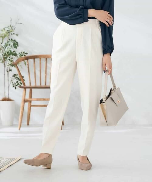 a.v.v / アー・ヴェ・ヴェ チノ・ワークパンツ | 【イージーケア/洗える/ストレッチ】裏起毛美ラクるスッキリ見えテーパードパンツ | 詳細5