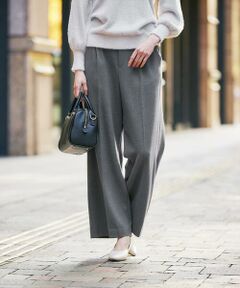 a.v.v / アー・ヴェ・ヴェ その他パンツ | 【イージーケア/洗える/ストレッチ/雑誌InRed(宝島社)12月号掲載】裏起毛美ラクるスッキリ見えワイドパンツ