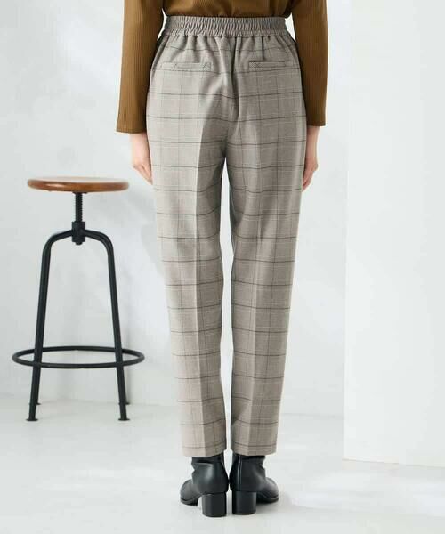 a.v.v / アー・ヴェ・ヴェ チノ・ワークパンツ | 【イージーケア/洗える/ストレッチ】裏起毛美ラクるスッキリ見えチェックテーパードパンツ | 詳細14