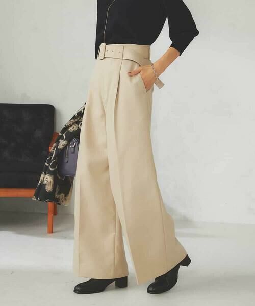 a.v.v / アー・ヴェ・ヴェ チノ・ワークパンツ | ベルテッドワイドパンツ | 詳細1