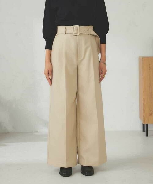 a.v.v / アー・ヴェ・ヴェ チノ・ワークパンツ | ベルテッドワイドパンツ | 詳細16