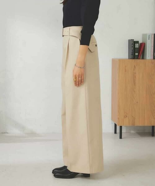 a.v.v / アー・ヴェ・ヴェ チノ・ワークパンツ | ベルテッドワイドパンツ | 詳細17