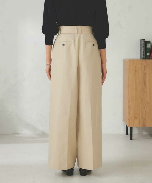 a.v.v / アー・ヴェ・ヴェ チノ・ワークパンツ | ベルテッドワイドパンツ | 詳細18
