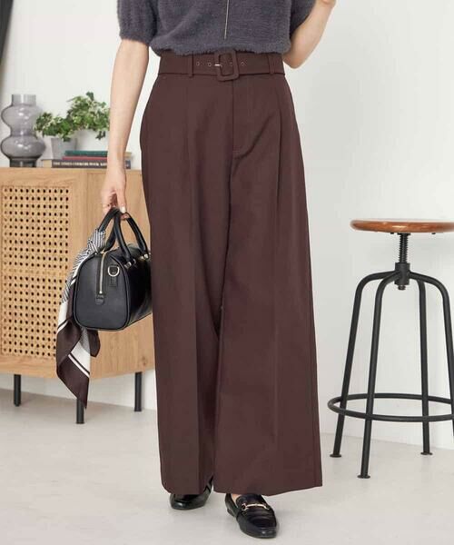 a.v.v / アー・ヴェ・ヴェ チノ・ワークパンツ | ベルテッドワイドパンツ | 詳細23