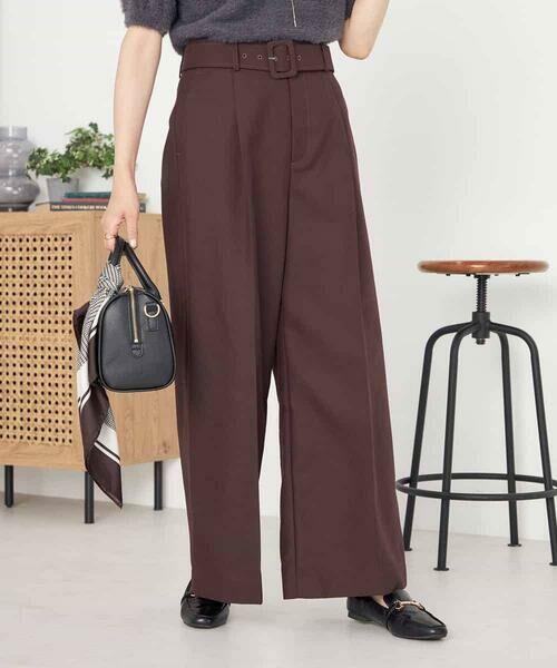 a.v.v / アー・ヴェ・ヴェ チノ・ワークパンツ | ベルテッドワイドパンツ | 詳細24