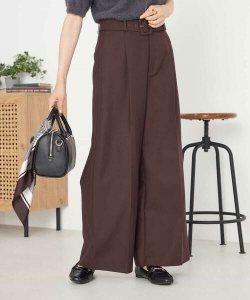 a.v.v / アー・ヴェ・ヴェ チノ・ワークパンツ | ベルテッドワイドパンツ | 詳細25