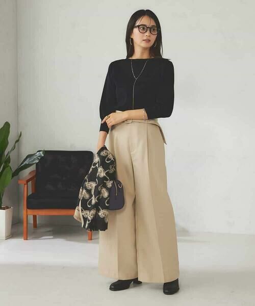 a.v.v / アー・ヴェ・ヴェ チノ・ワークパンツ | ベルテッドワイドパンツ | 詳細8