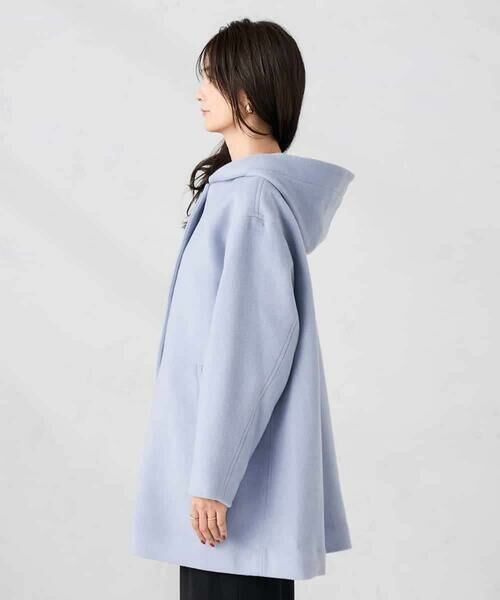 a.v.v / アー・ヴェ・ヴェ ノーカラージャケット | 【２WAY】Aラインフーデッドミドルコート | 詳細16