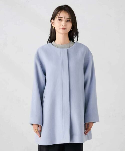a.v.v / アー・ヴェ・ヴェ ノーカラージャケット | 【２WAY】Aラインフーデッドミドルコート | 詳細24
