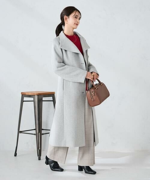 a.v.v / アー・ヴェ・ヴェ その他アウター | 【2WAY】折り返しラペルロングコート | 詳細2