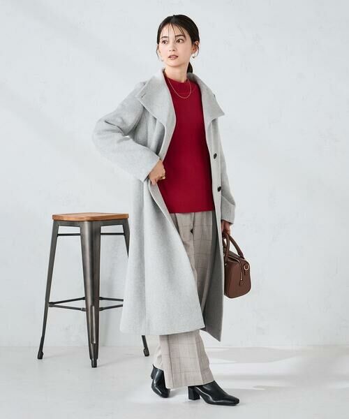 a.v.v / アー・ヴェ・ヴェ その他アウター | 【2WAY】折り返しラペルロングコート | 詳細4