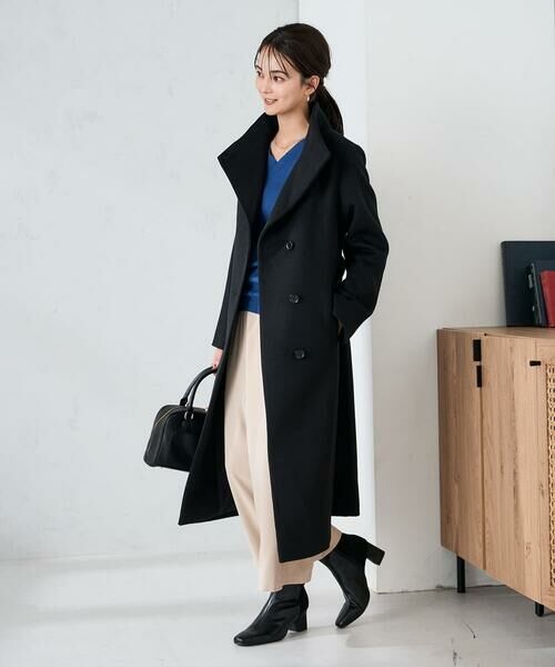 a.v.v / アー・ヴェ・ヴェ その他アウター | 【2WAY】折り返しラペルロングコート | 詳細9
