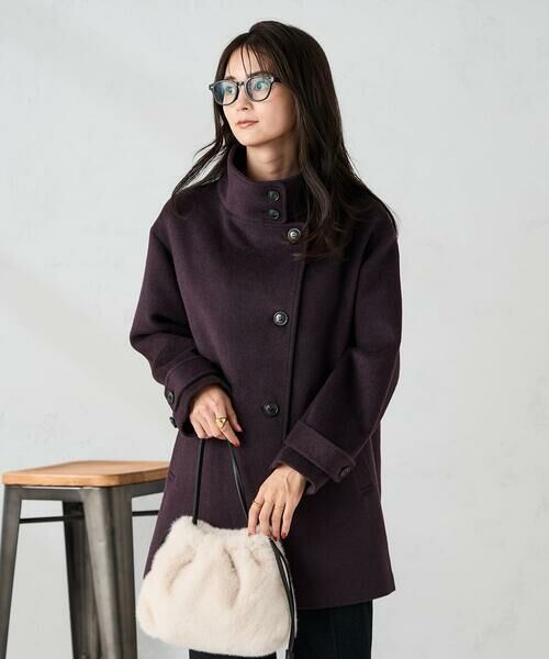 a.v.v / アー・ヴェ・ヴェ ステンカラーコート | スタンドカラーミディコート | 詳細4