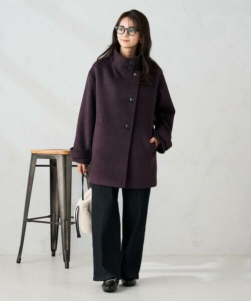 a.v.v / アー・ヴェ・ヴェ ステンカラーコート | スタンドカラーミディコート | 詳細5