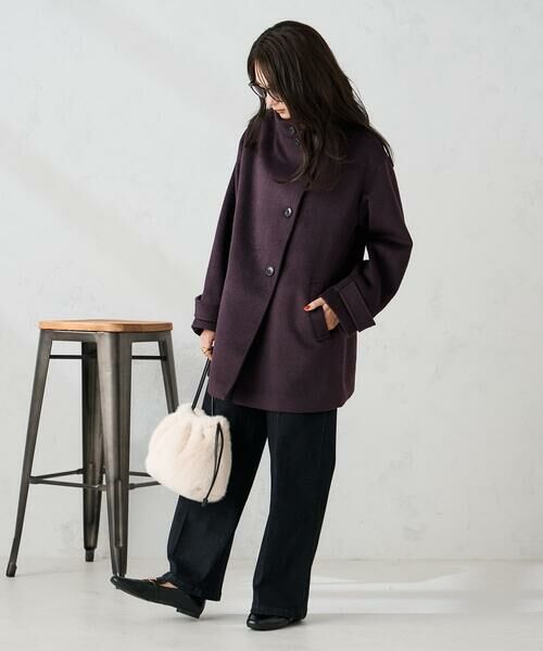 a.v.v / アー・ヴェ・ヴェ ステンカラーコート | スタンドカラーミディコート | 詳細6