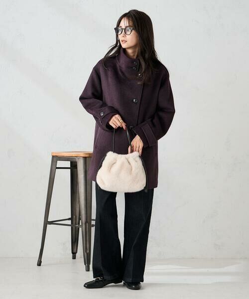 a.v.v / アー・ヴェ・ヴェ ステンカラーコート | スタンドカラーミディコート | 詳細7