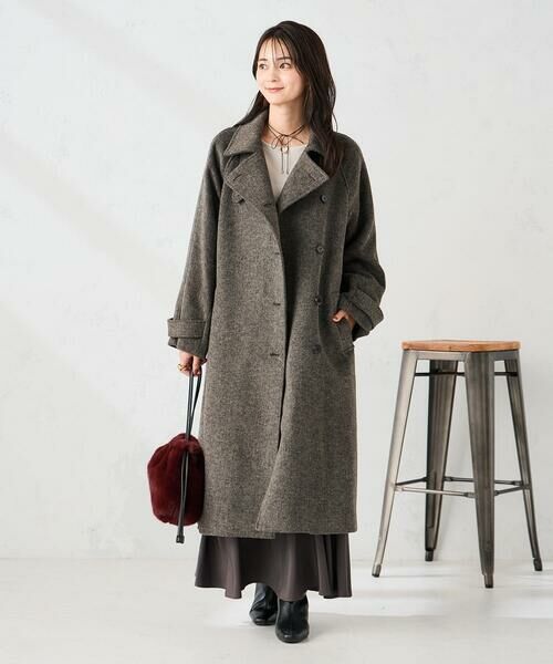 a.v.v / アー・ヴェ・ヴェ ステンカラーコート | 【2WAY】テーラードロングコート | 詳細1