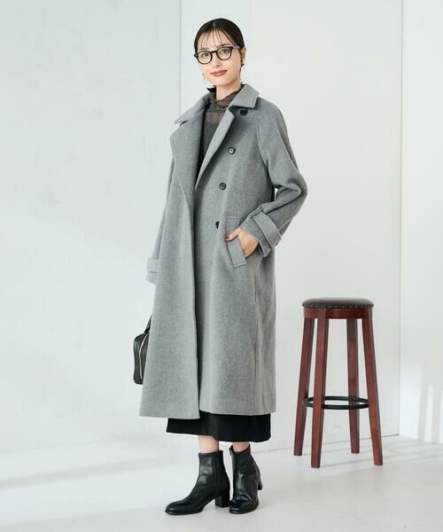 a.v.v / アー・ヴェ・ヴェ ステンカラーコート | 【2WAY】テーラードロングコート | 詳細14