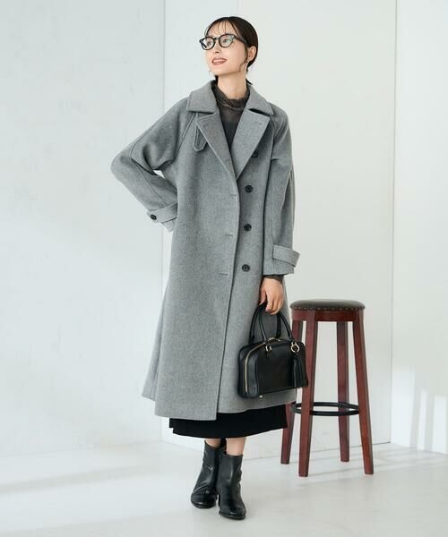 a.v.v / アー・ヴェ・ヴェ ステンカラーコート | 【2WAY】テーラードロングコート | 詳細17