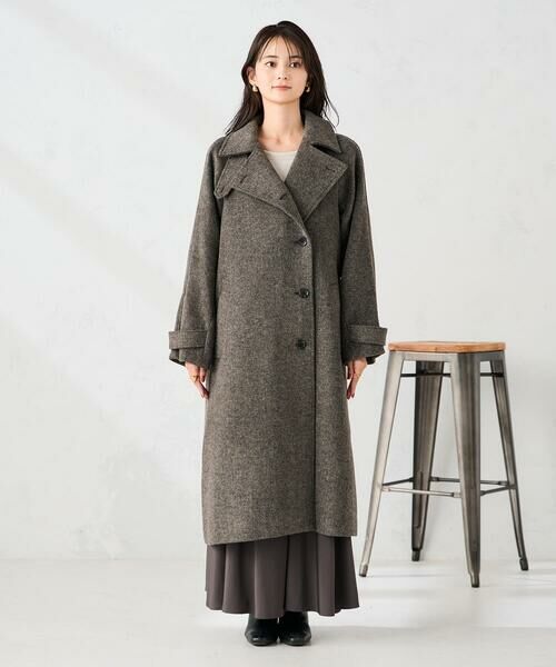 a.v.v / アー・ヴェ・ヴェ ステンカラーコート | 【2WAY】テーラードロングコート | 詳細18