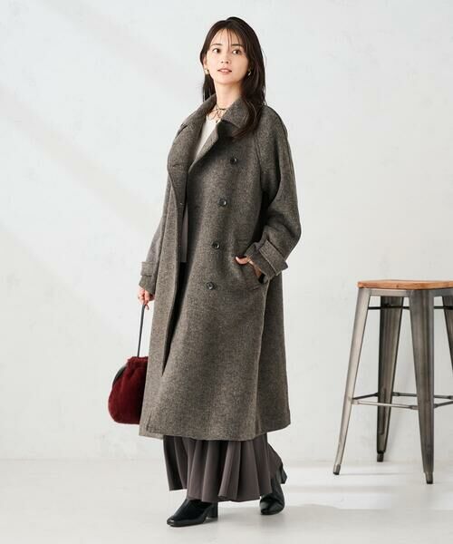 a.v.v / アー・ヴェ・ヴェ ステンカラーコート | 【2WAY】テーラードロングコート | 詳細2