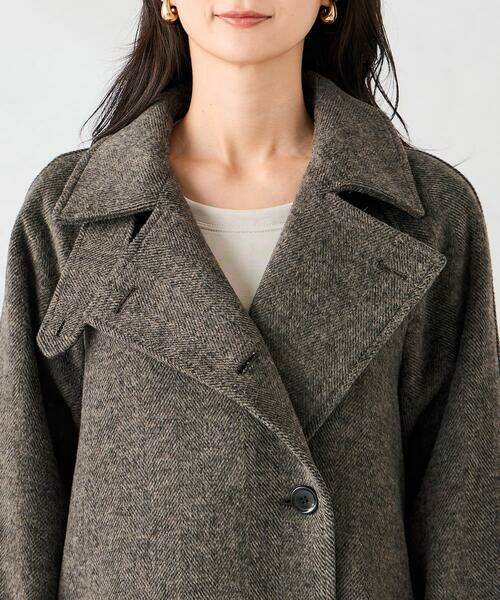 a.v.v / アー・ヴェ・ヴェ ステンカラーコート | 【2WAY】テーラードロングコート | 詳細23