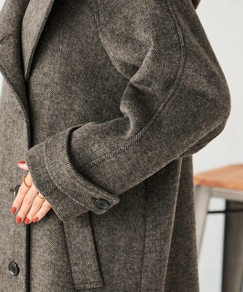 a.v.v / アー・ヴェ・ヴェ ステンカラーコート | 【2WAY】テーラードロングコート | 詳細26