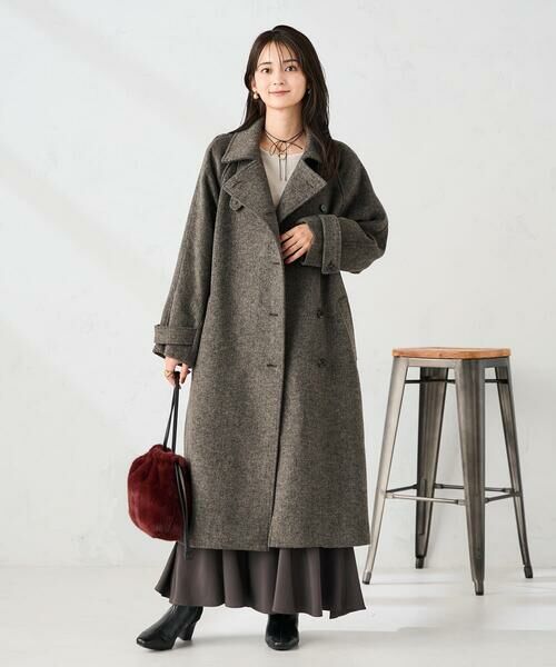 a.v.v / アー・ヴェ・ヴェ ステンカラーコート | 【2WAY】テーラードロングコート | 詳細3