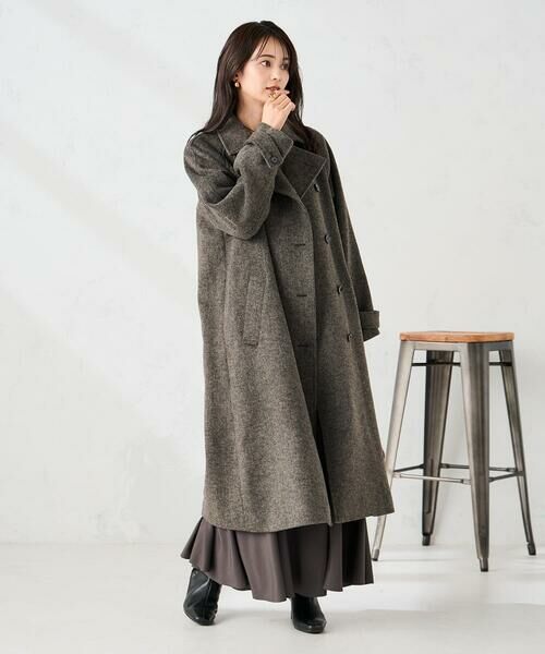 a.v.v / アー・ヴェ・ヴェ ステンカラーコート | 【2WAY】テーラードロングコート | 詳細4