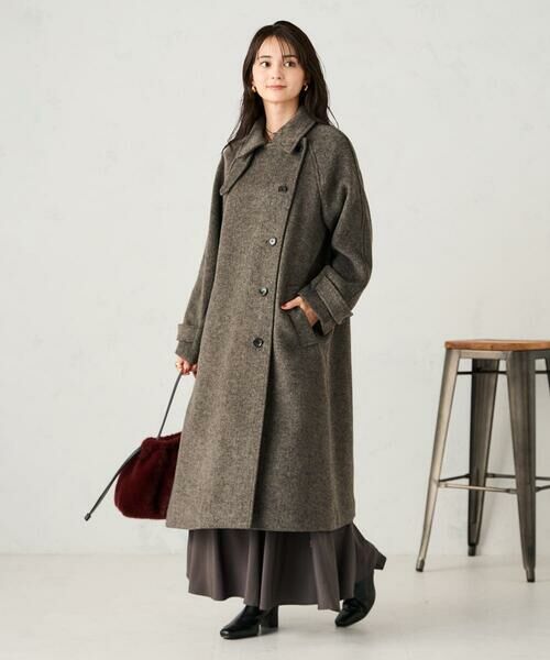 a.v.v / アー・ヴェ・ヴェ ステンカラーコート | 【2WAY】テーラードロングコート | 詳細5
